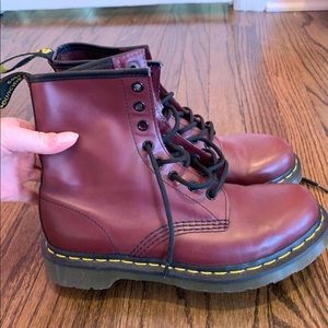 Maroon Doc Martins!